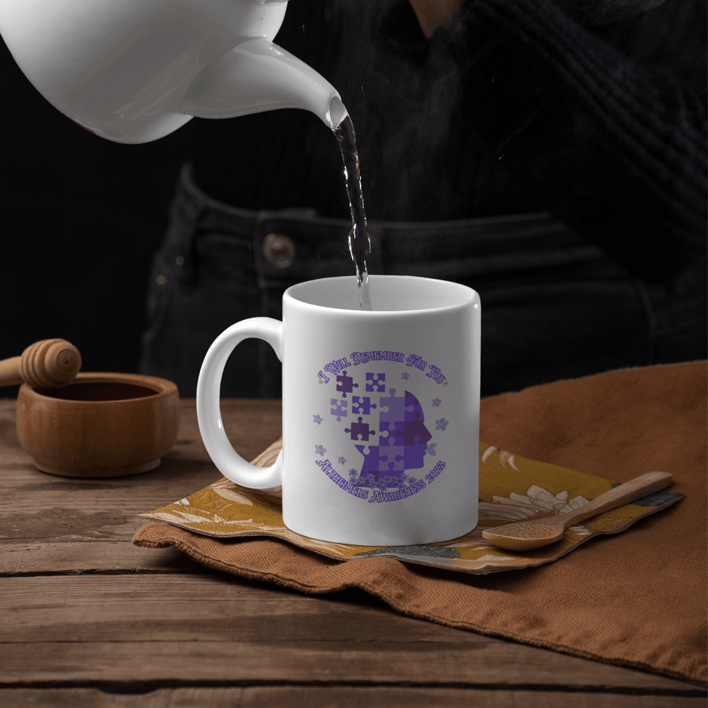 I Will Remember For You - Alzheimers Awareness Mug - ALL4THEGIFTOFIT