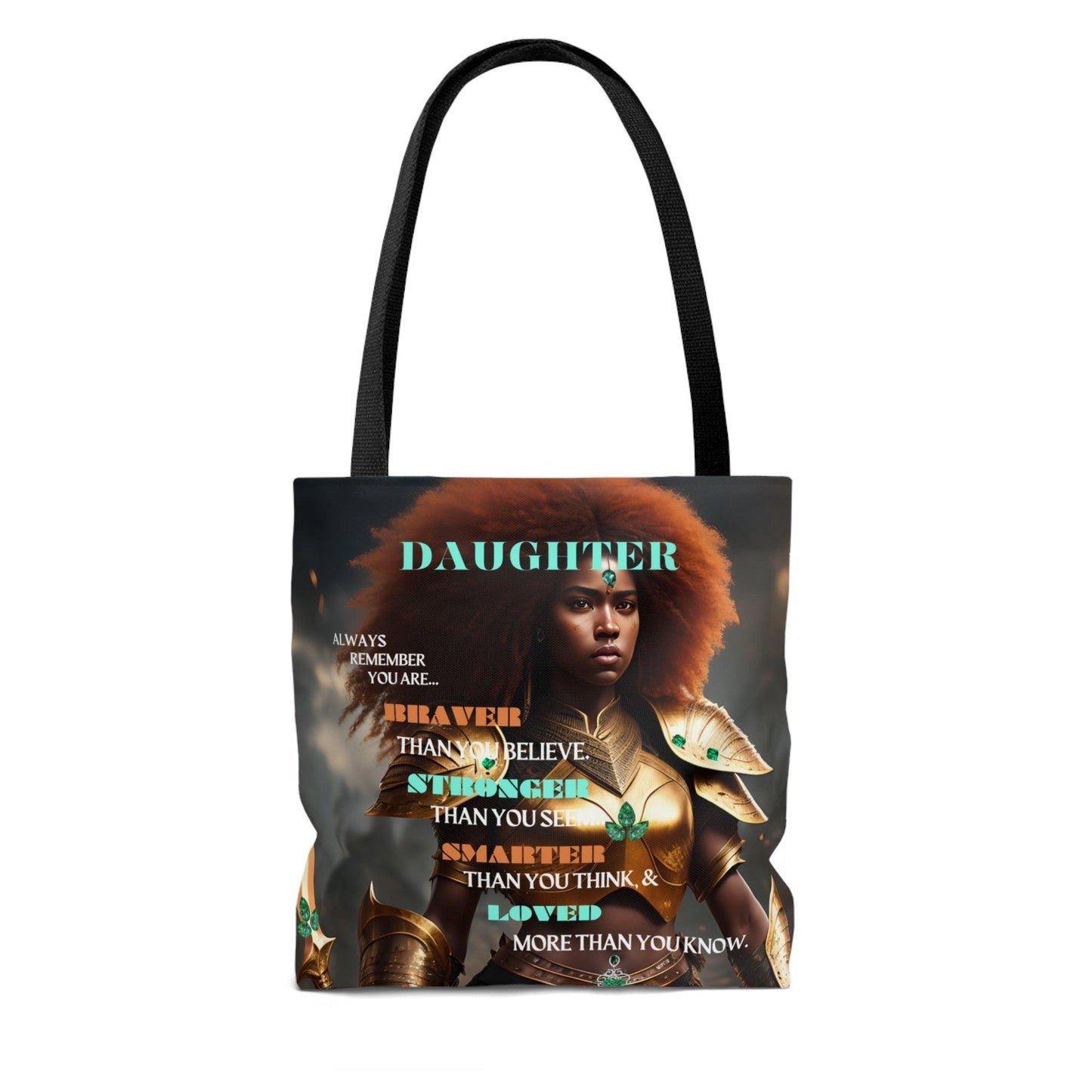 Daughter, Always Remember... Tote Bag (AOP) - ALL4THEGIFTOFIT