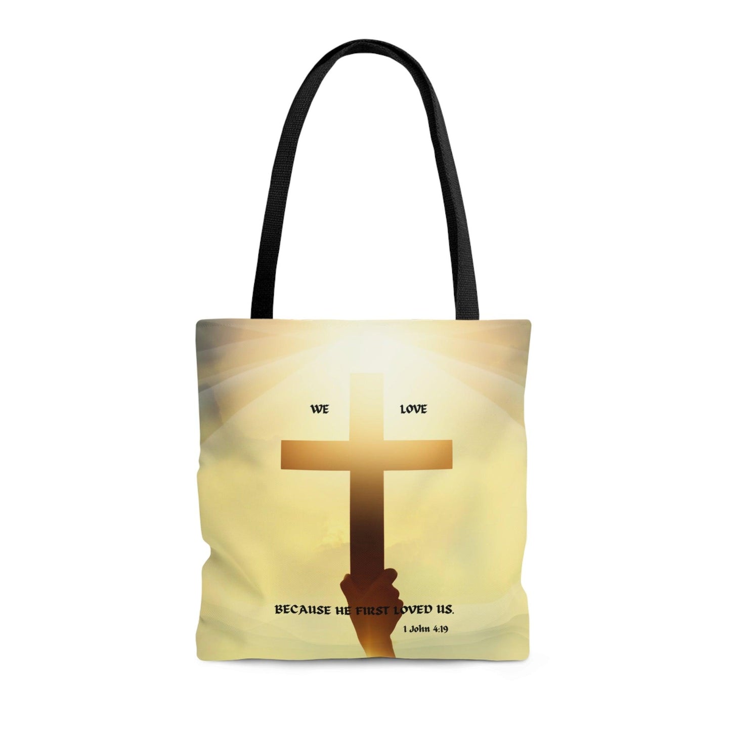 We Love... Tote Bag (AOP) - ALL4THEGIFTOFIT