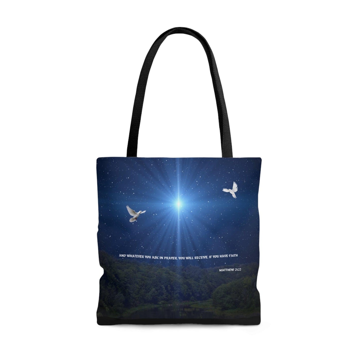 Whatever You Ask for in Prayer... Tote Bag (AOP) - ALL4THEGIFTOFIT