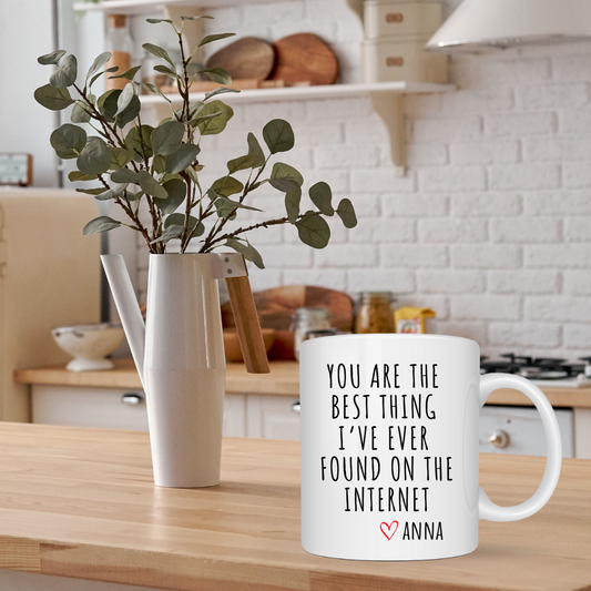 You Are The Best Thing Personalized Mug | Gift for Boyfriend, Husband, Girlfriend, Wife