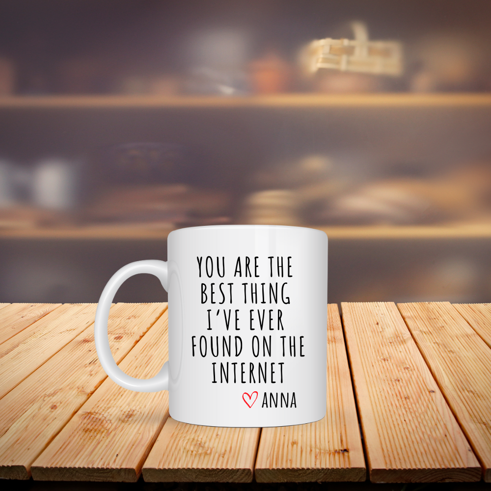 You Are The Best Thing Personalized Mug | Gift for Boyfriend, Husband, Girlfriend, Wife