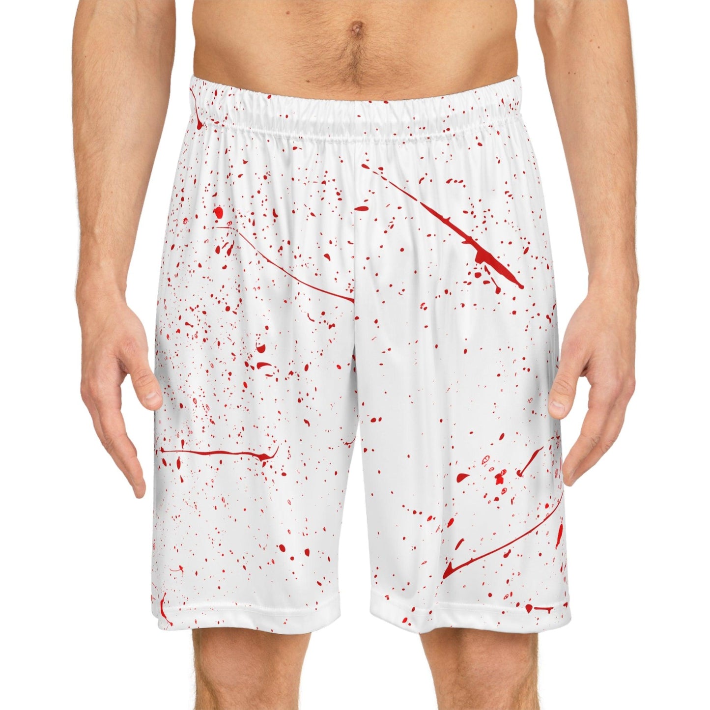 Crazed "Friends" Halloween Basketball Shorts (AOP) - ALL4THEGIFTOFIT