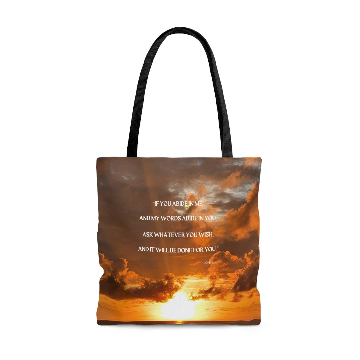 If You Abide In Me... Tote Bag (AOP) - ALL4THEGIFTOFIT