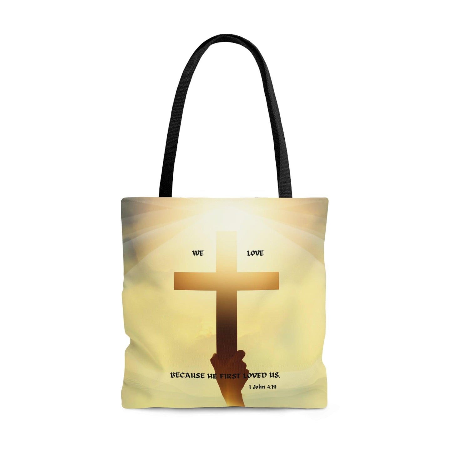 We Love... Tote Bag (AOP) - ALL4THEGIFTOFIT