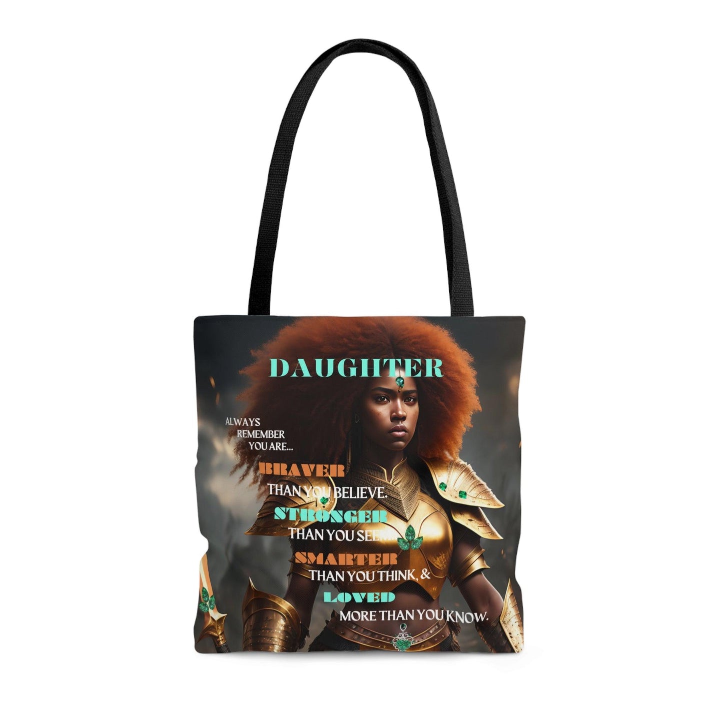 Daughter, Always Remember... Tote Bag (AOP) - ALL4THEGIFTOFIT