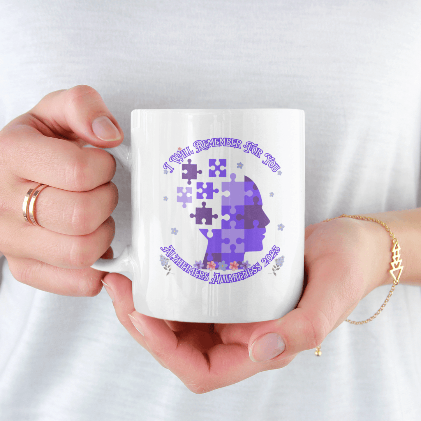 I Will Remember For You - Alzheimers Awareness Mug - ALL4THEGIFTOFIT