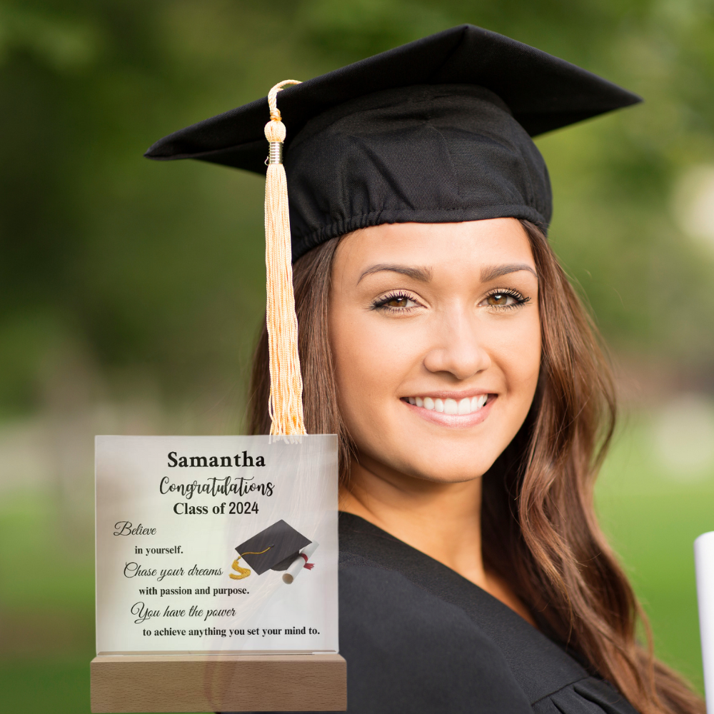 Personalized Congratulations Class of...Acrylic Square Graduation Plaque