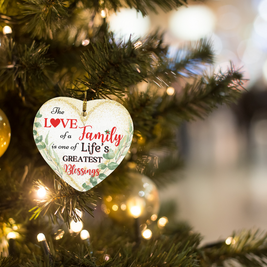 Love of a Family Heart Ornament