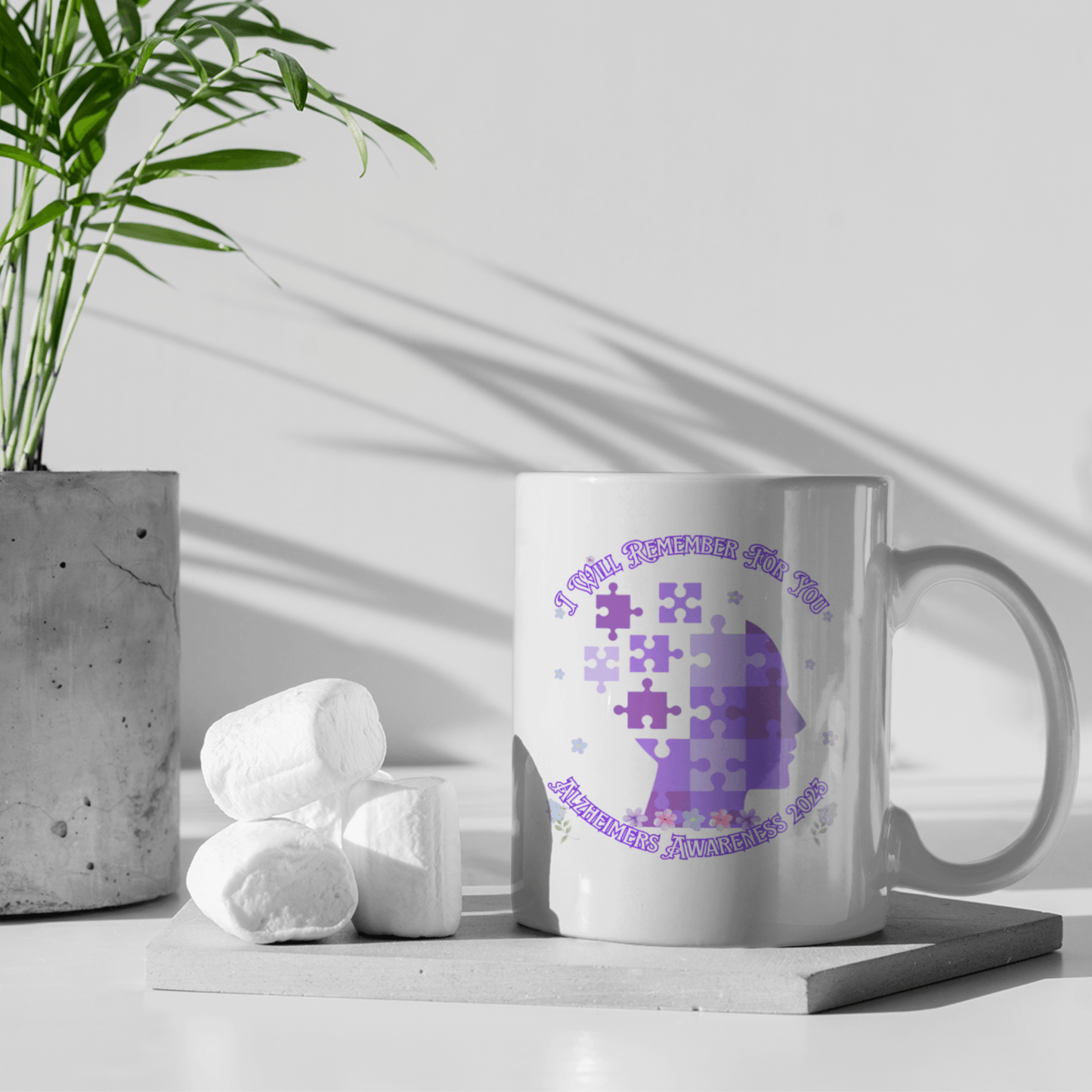 I Will Remember For You - Alzheimers Awareness Mug - ALL4THEGIFTOFIT