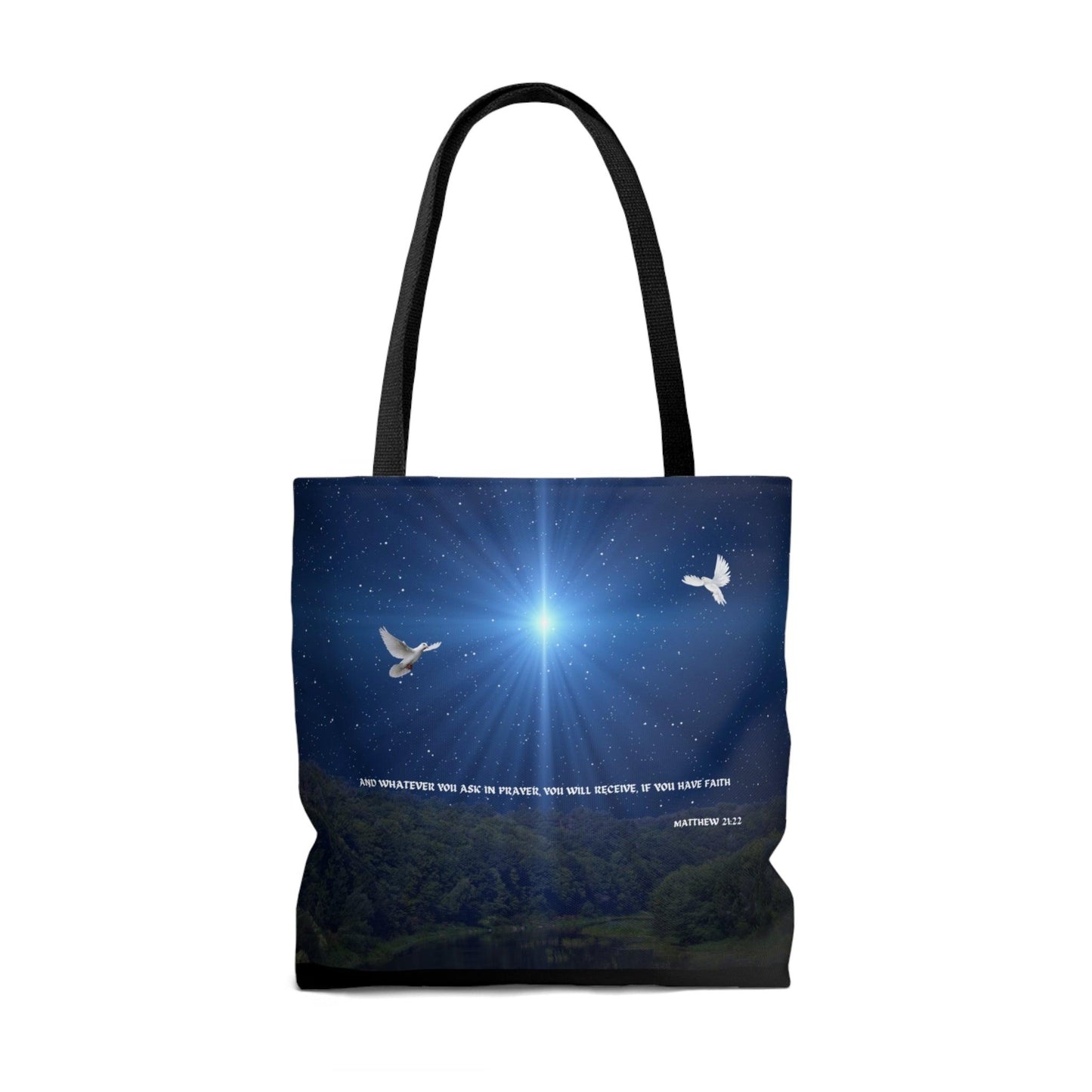 Whatever You Ask for in Prayer... Tote Bag (AOP) - ALL4THEGIFTOFIT