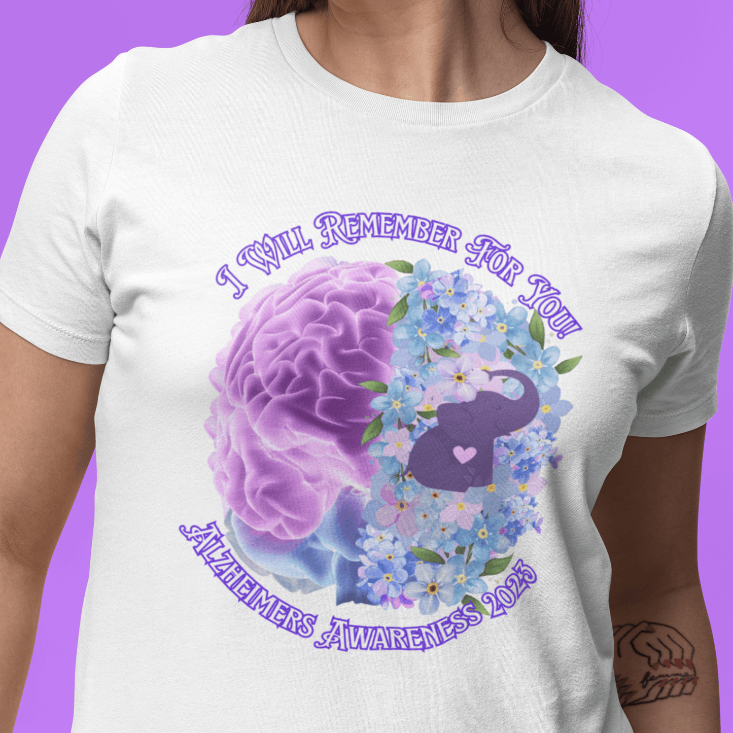 I Will Remember For You - Alzheimers Awareness T-Shirt - ALL4THEGIFTOFIT