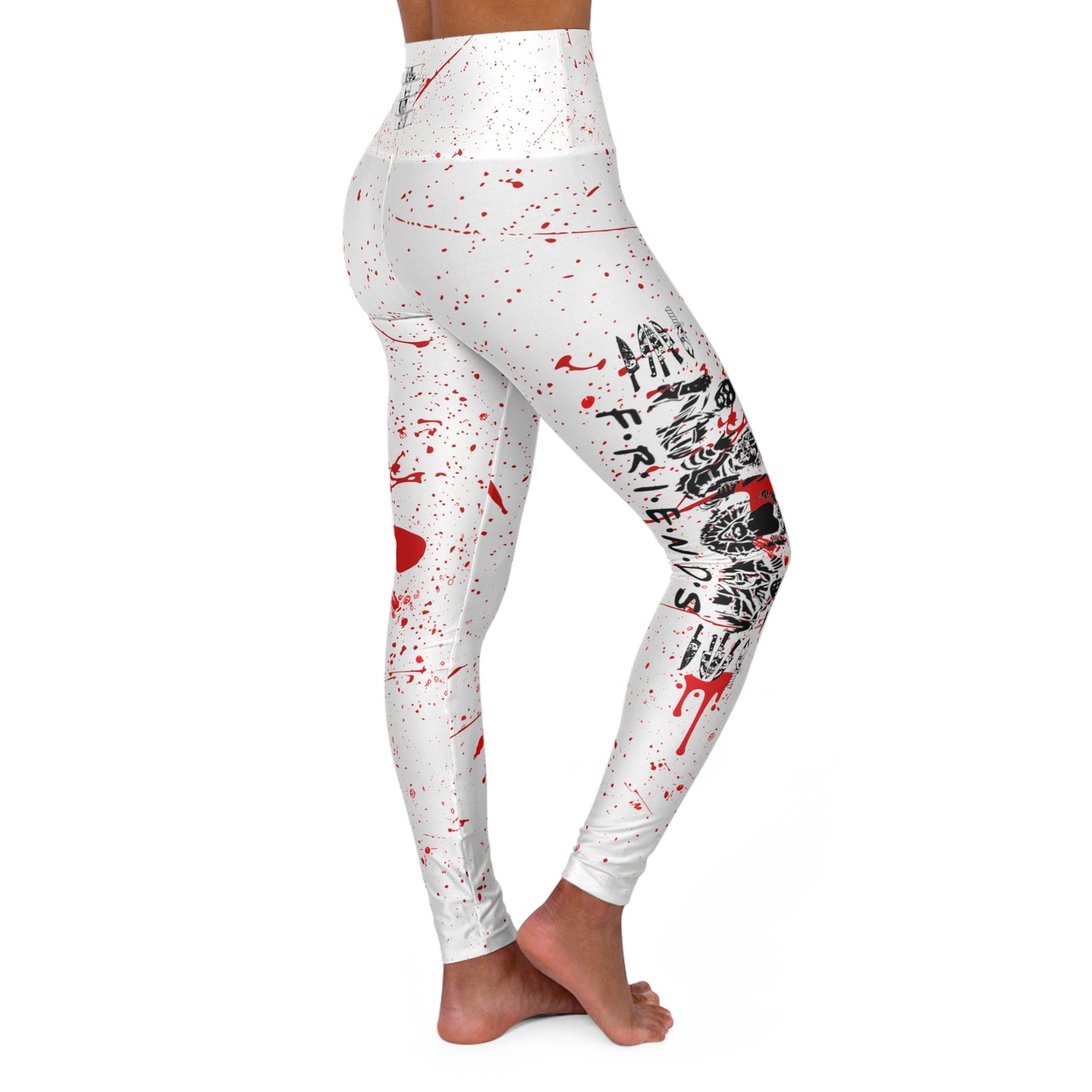 Halloween Crazed "Friends" High Waisted Yoga Leggings