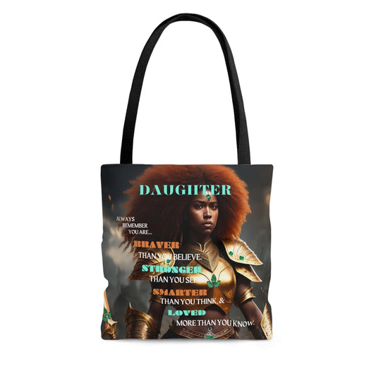 Daughter, Always Remember... Tote Bag (AOP) - ALL4THEGIFTOFIT