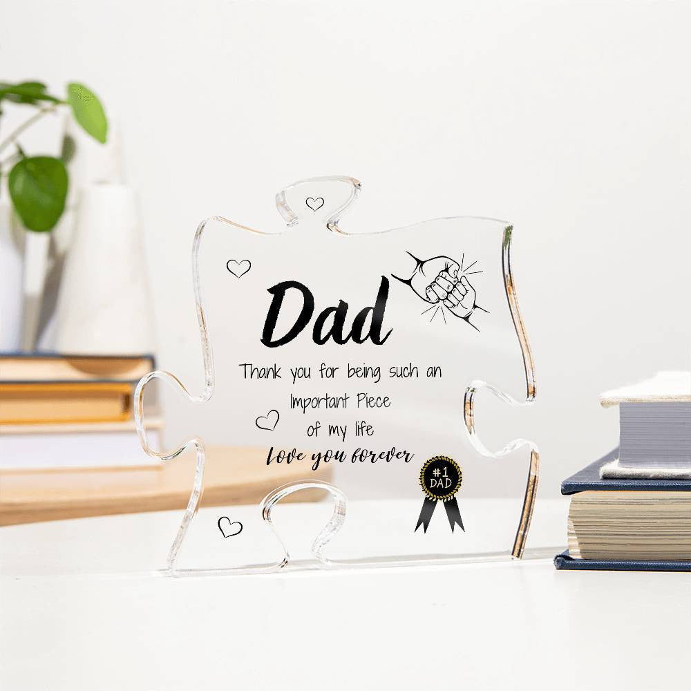 Dad Acrylic Puzzle Plaque