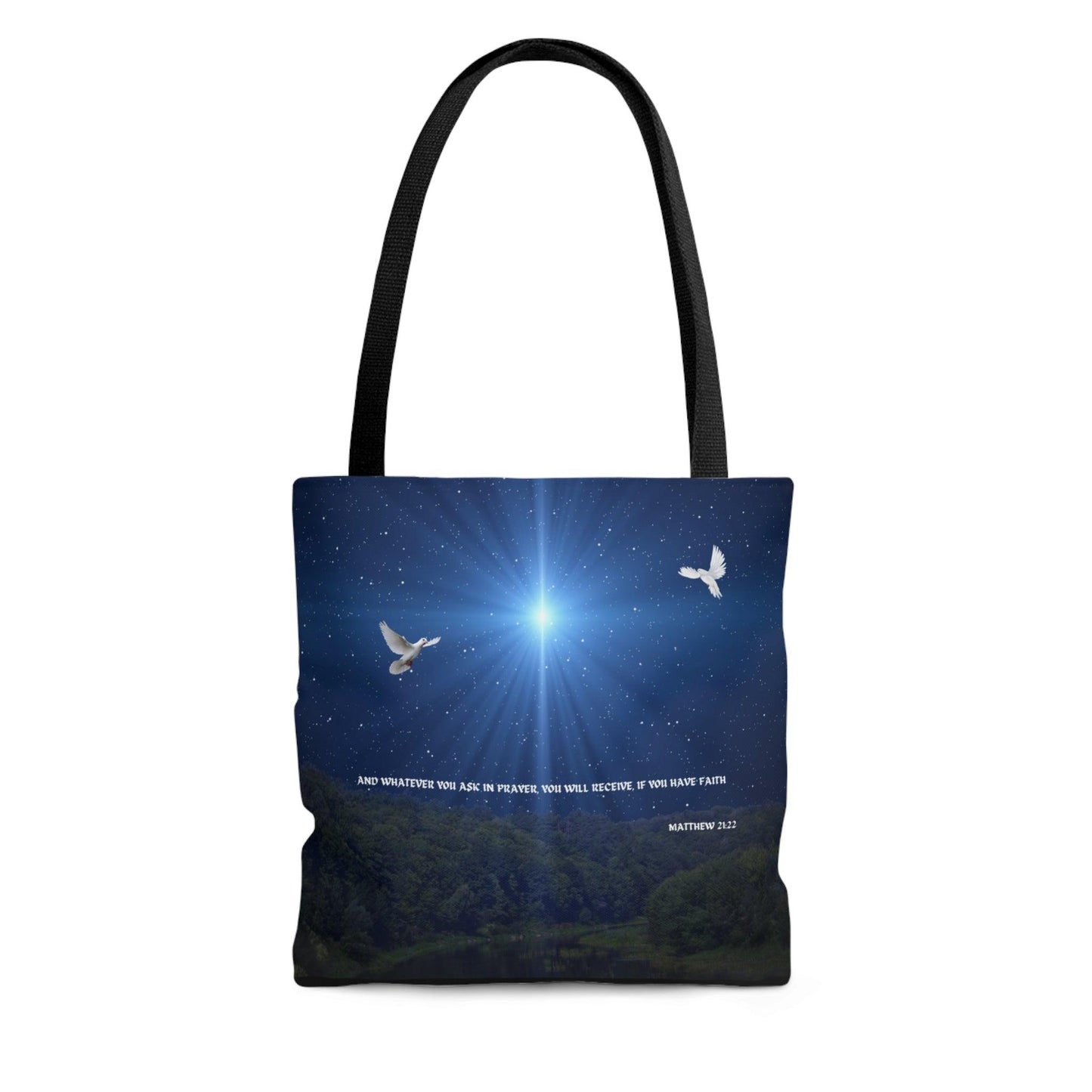 Whatever You Ask for in Prayer... Tote Bag (AOP) - ALL4THEGIFTOFIT