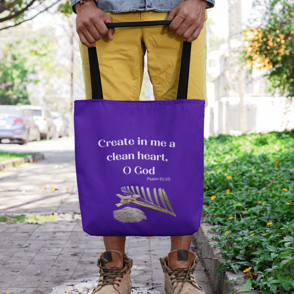 Create in Me.. Purple Tote Bag (AOP) - ALL4THEGIFTOFIT