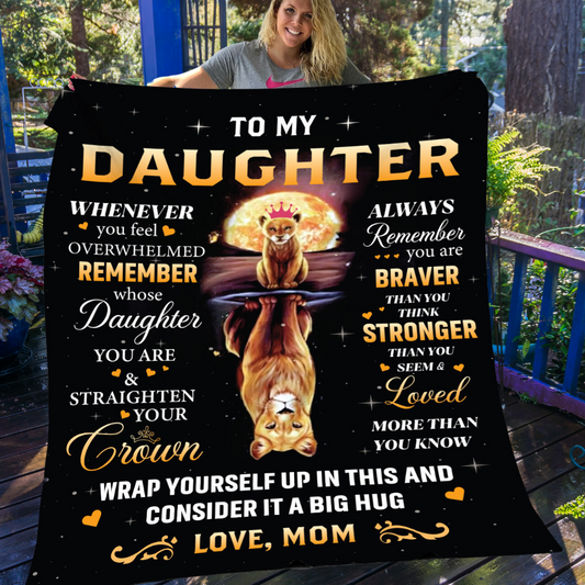 To My Daughter Blanket | Always Remember | Love Mom