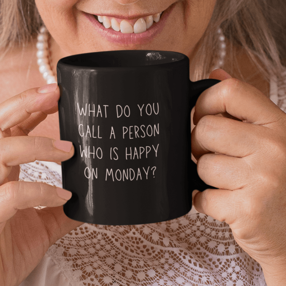 Happy On Monday Retirement Mug - ALL4THEGIFTOFIT