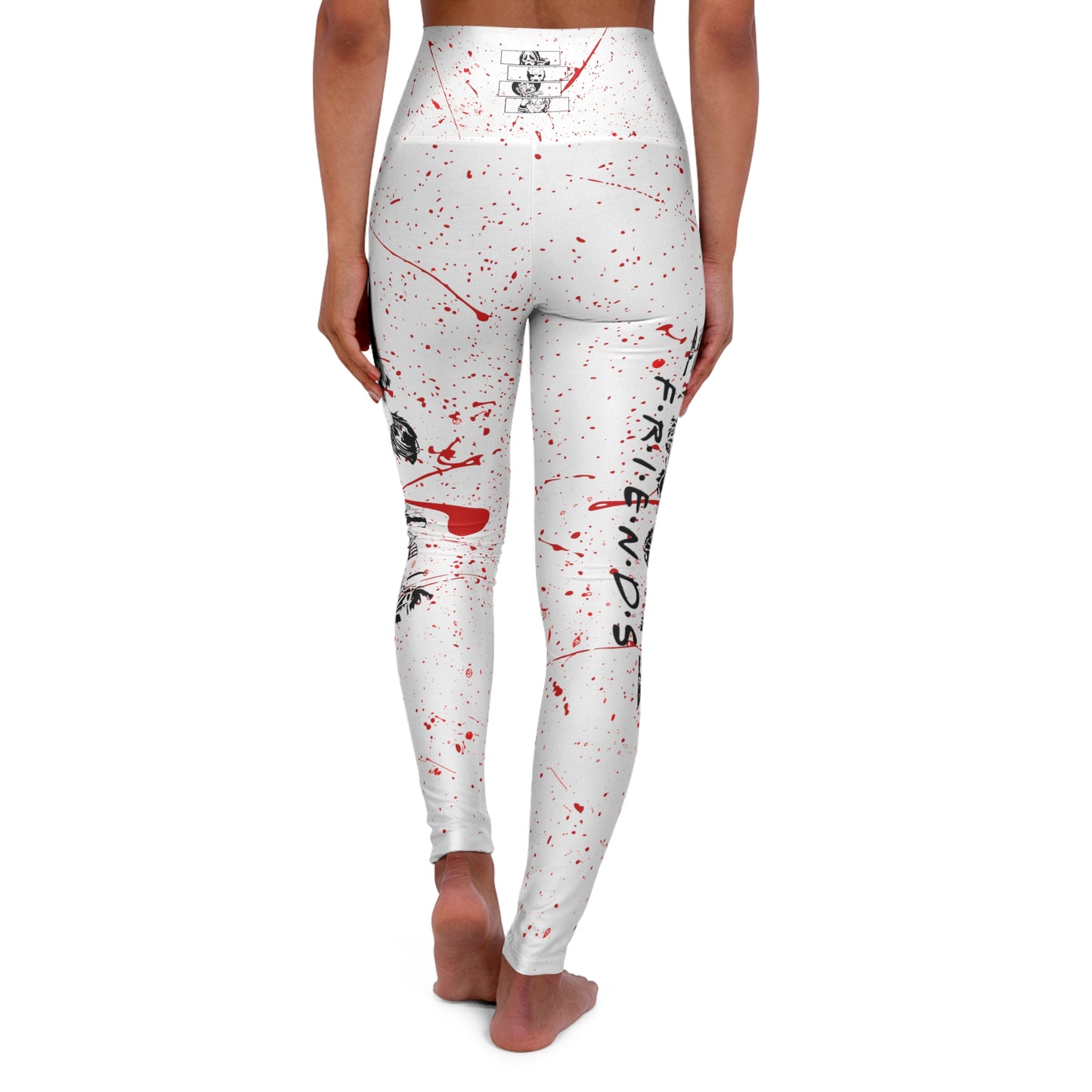 Halloween Crazed "Friends" High Waisted Yoga Leggings