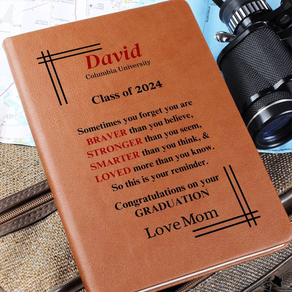 Personalized Class of...Graduation Graphic Leather Journal