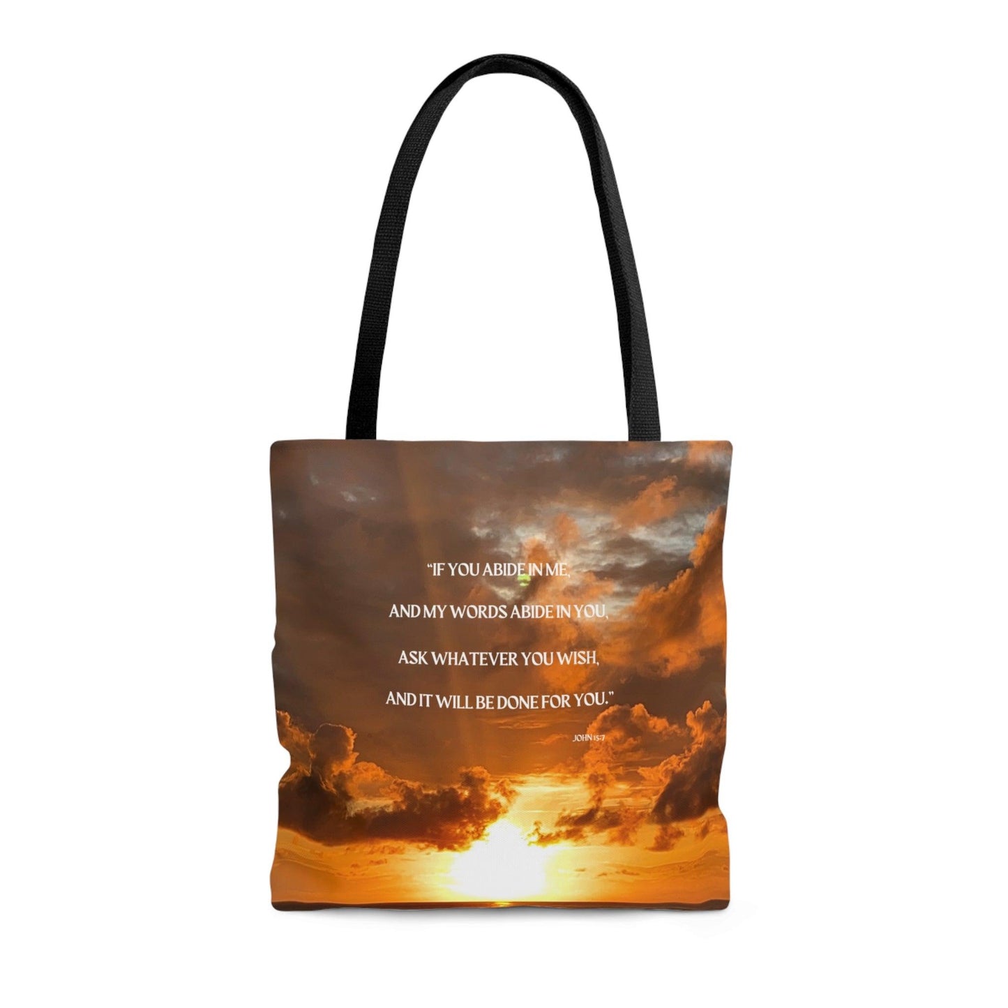 If You Abide In Me... Tote Bag (AOP) - ALL4THEGIFTOFIT