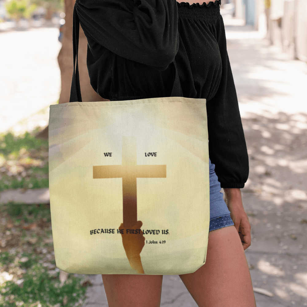 We Love... Tote Bag (AOP) - ALL4THEGIFTOFIT