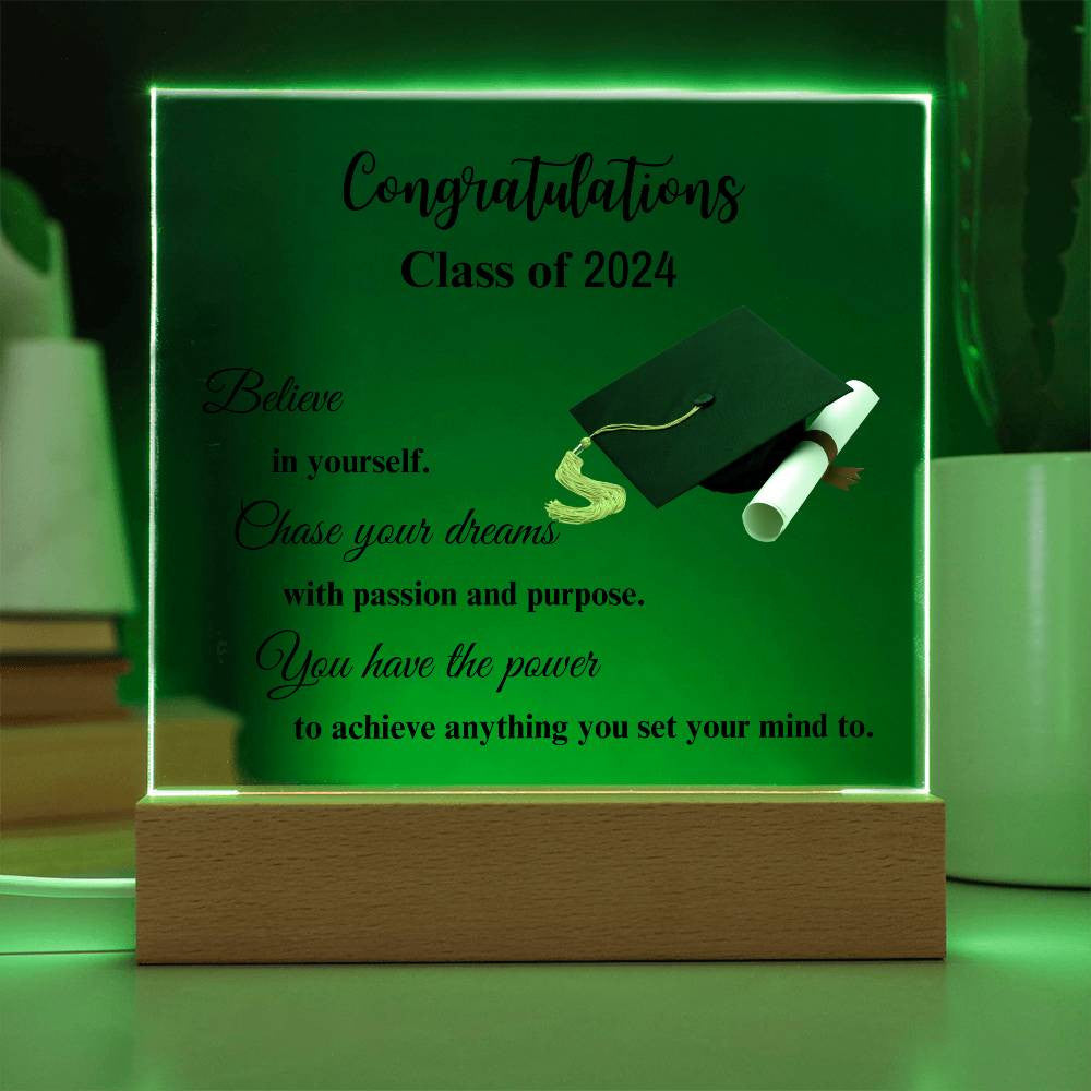 Congratulations Class of...Acrylic Square Plaque