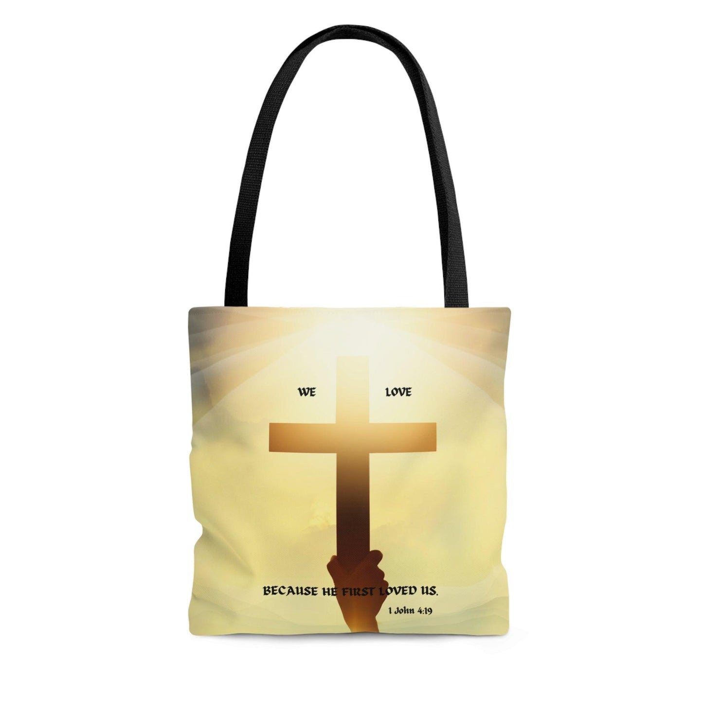 We Love... Tote Bag (AOP) - ALL4THEGIFTOFIT