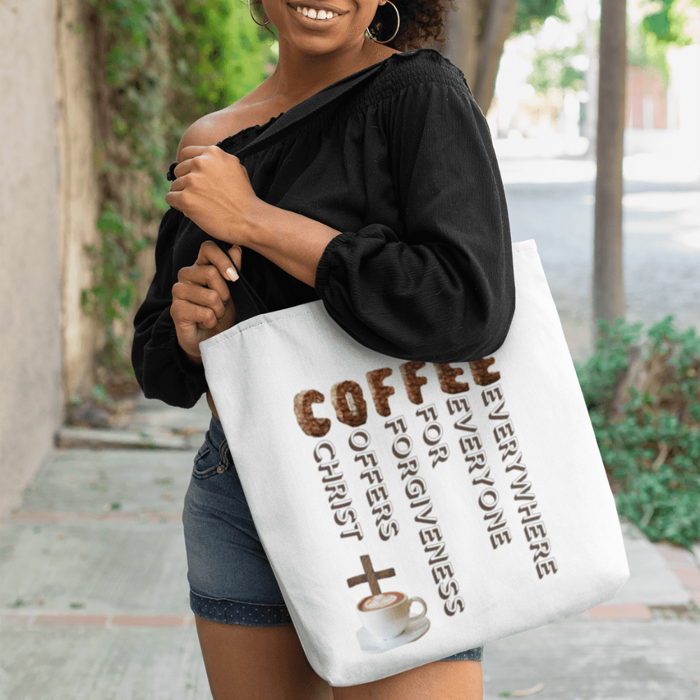 C.O.F.F.E.E. Tote Bag (AOP) - ALL4THEGIFTOFIT