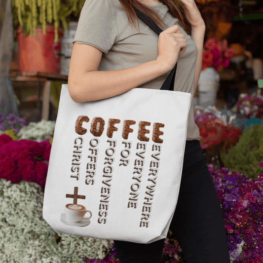 C.O.F.F.E.E. Tote Bag (AOP) - ALL4THEGIFTOFIT