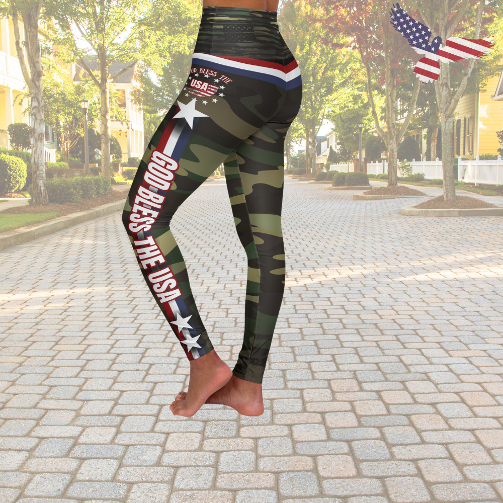 God Bless the USA Leggings