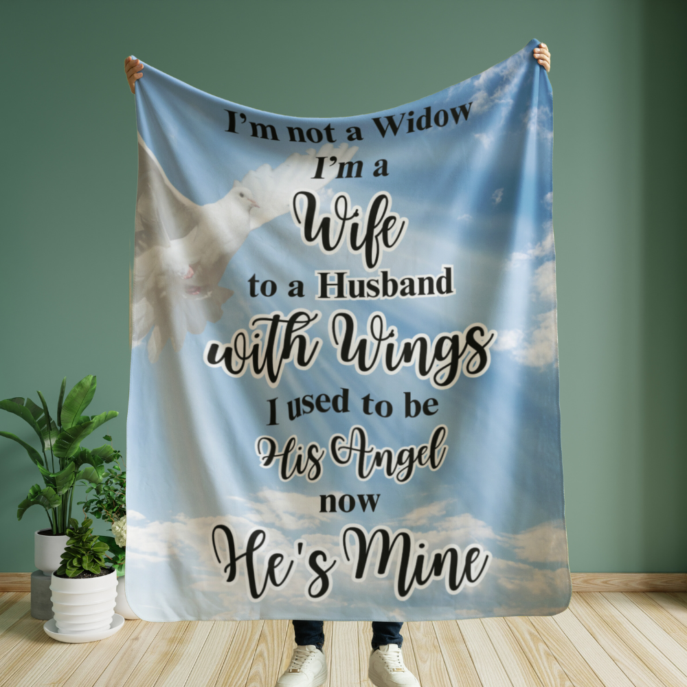 I'm Not A Widow Blanket (Dove Design)