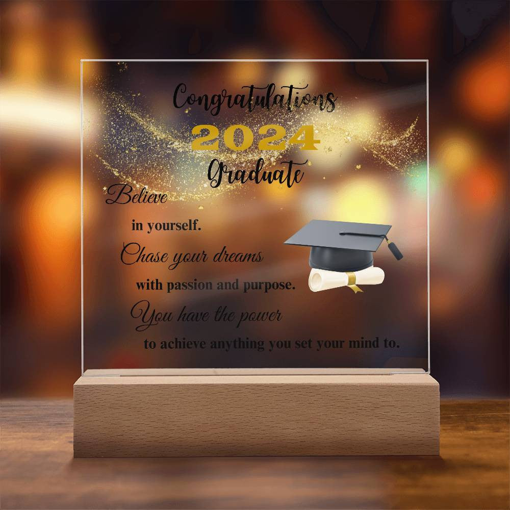 Congratulations (Year) Graduate Acrylic Square Plaque