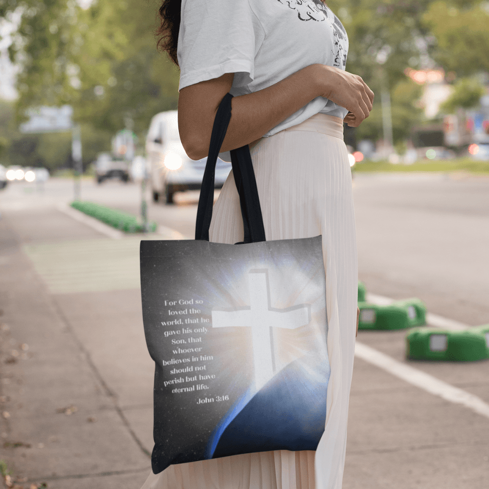 For God So Loved... Tote Bag (AOP) - ALL4THEGIFTOFIT