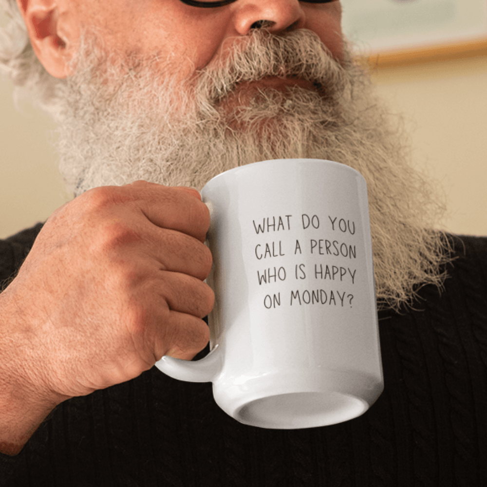 Happy On Monday Retirement Mug - ALL4THEGIFTOFIT