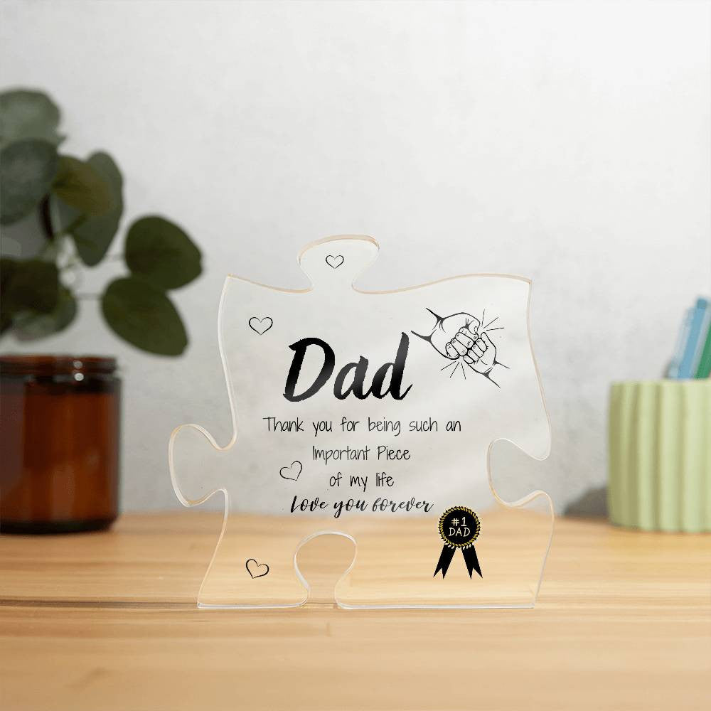 Dad Acrylic Puzzle Plaque