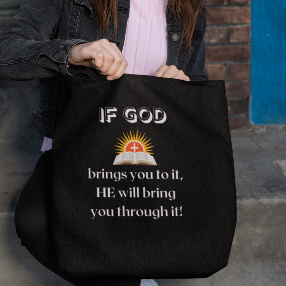 If God Brings You To It Tote Bag (AOP) - ALL4THEGIFTOFIT