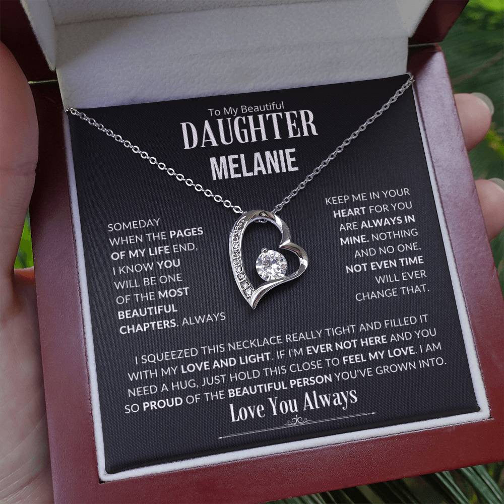 Personalized To My Beautiful Daughter (BC)....Forever Love Necklace