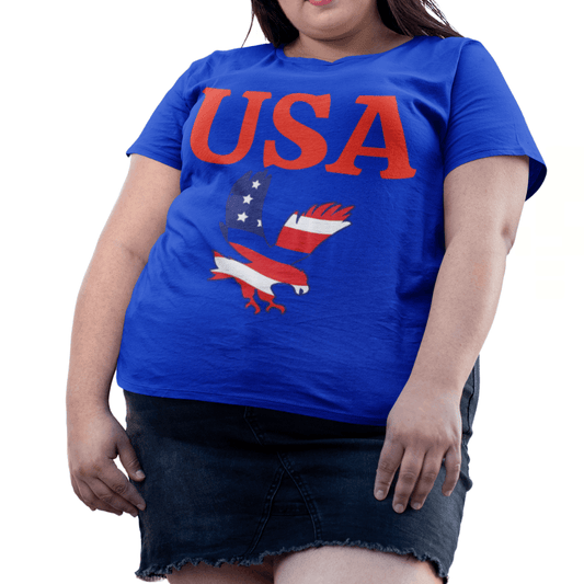 USA T-Shirt (Red Design) - ALL4THEGIFTOFIT