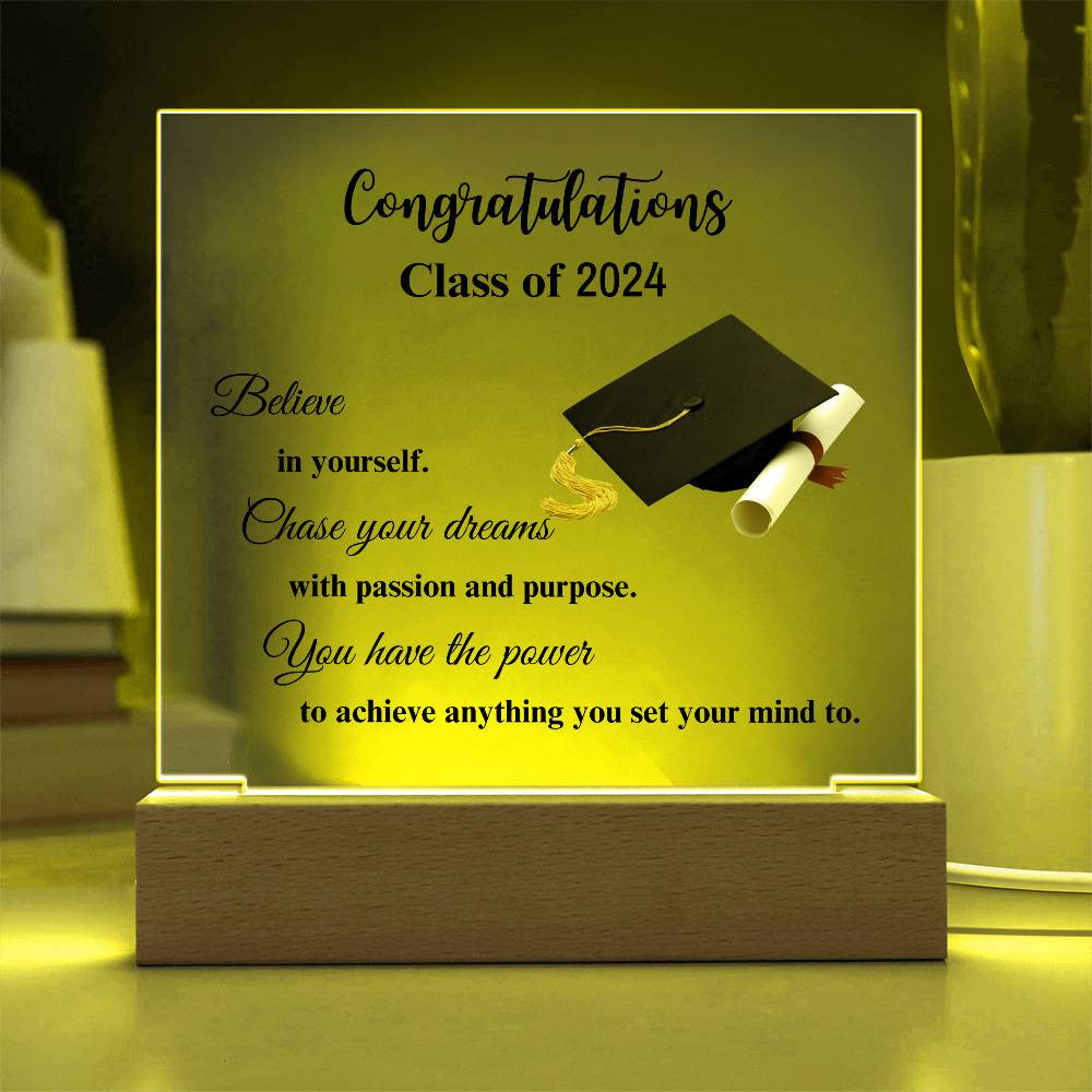 Congratulations Class of...Acrylic Square Plaque