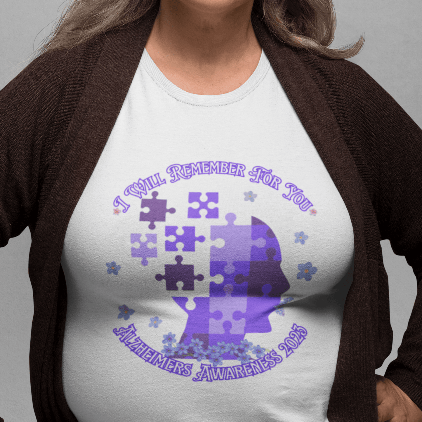 I Will Remember For You - Alzheimers Awareness T-Shirt - ALL4THEGIFTOFIT