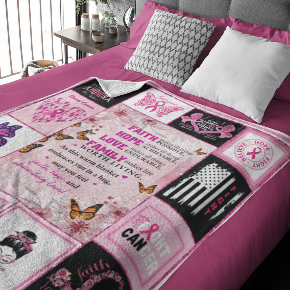 Breast Cancer Awareness Blanket