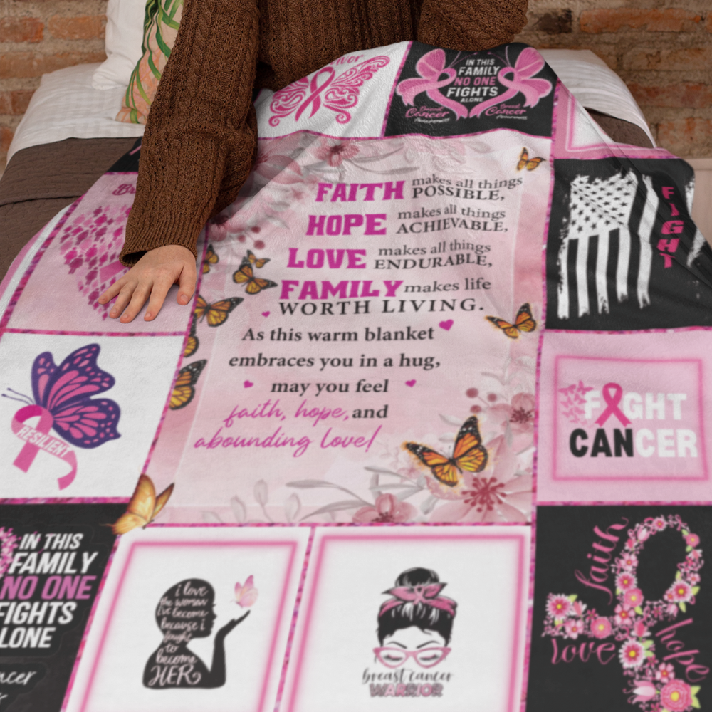 Breast Cancer Awareness Blanket