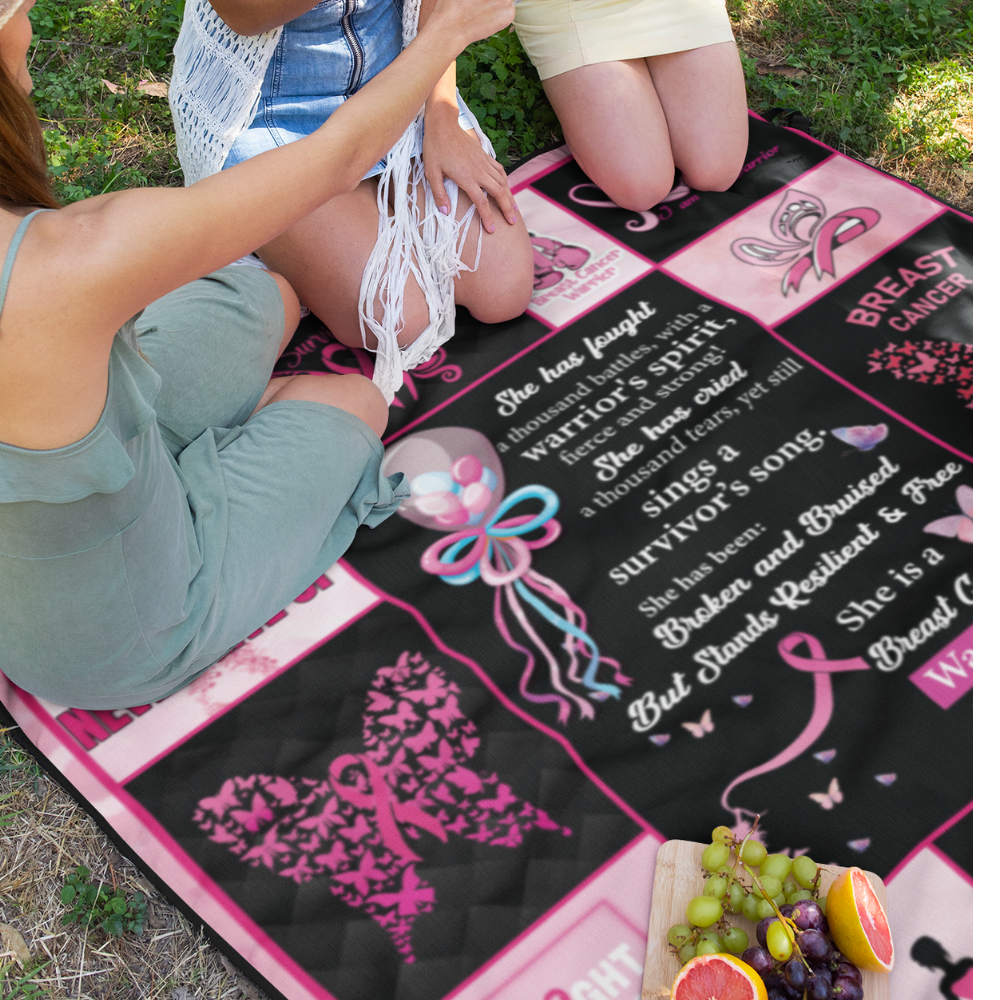 Breast Cancer Warrior Blanket