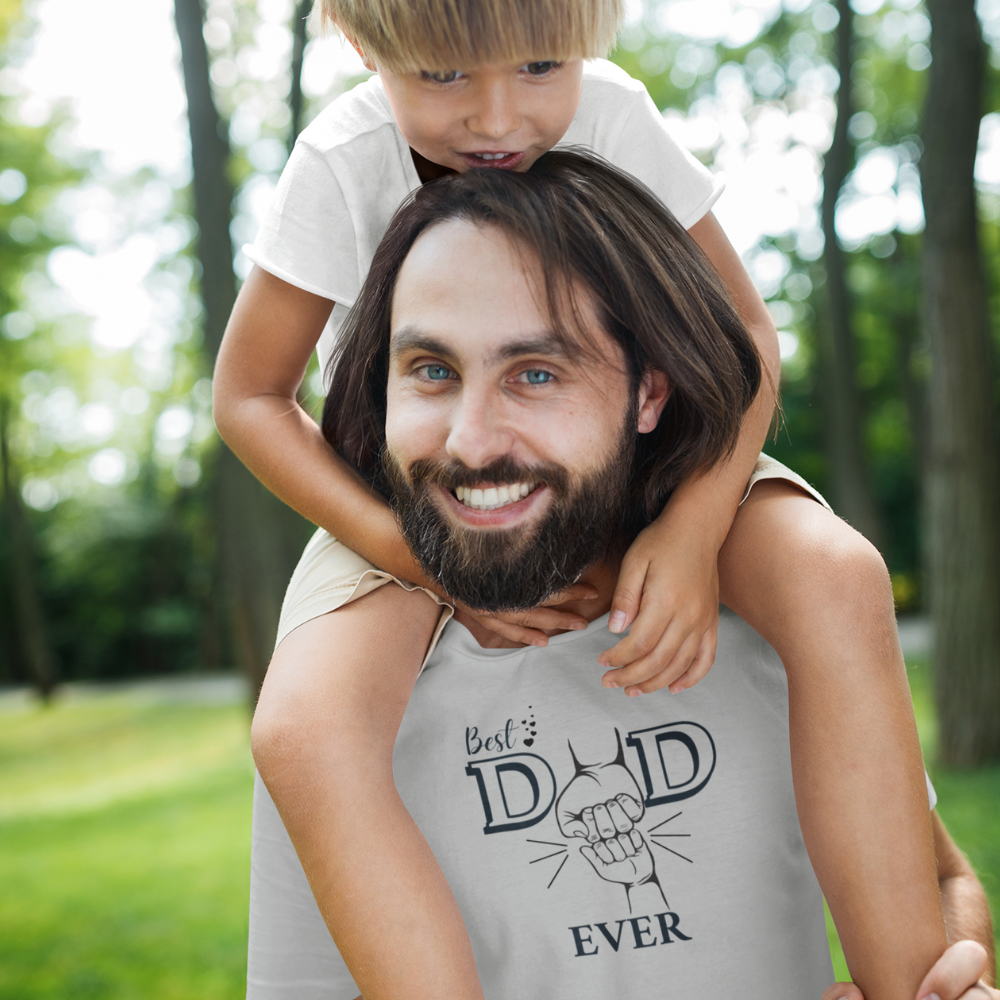 Best Dad Ever T-Shirt (Black Design)