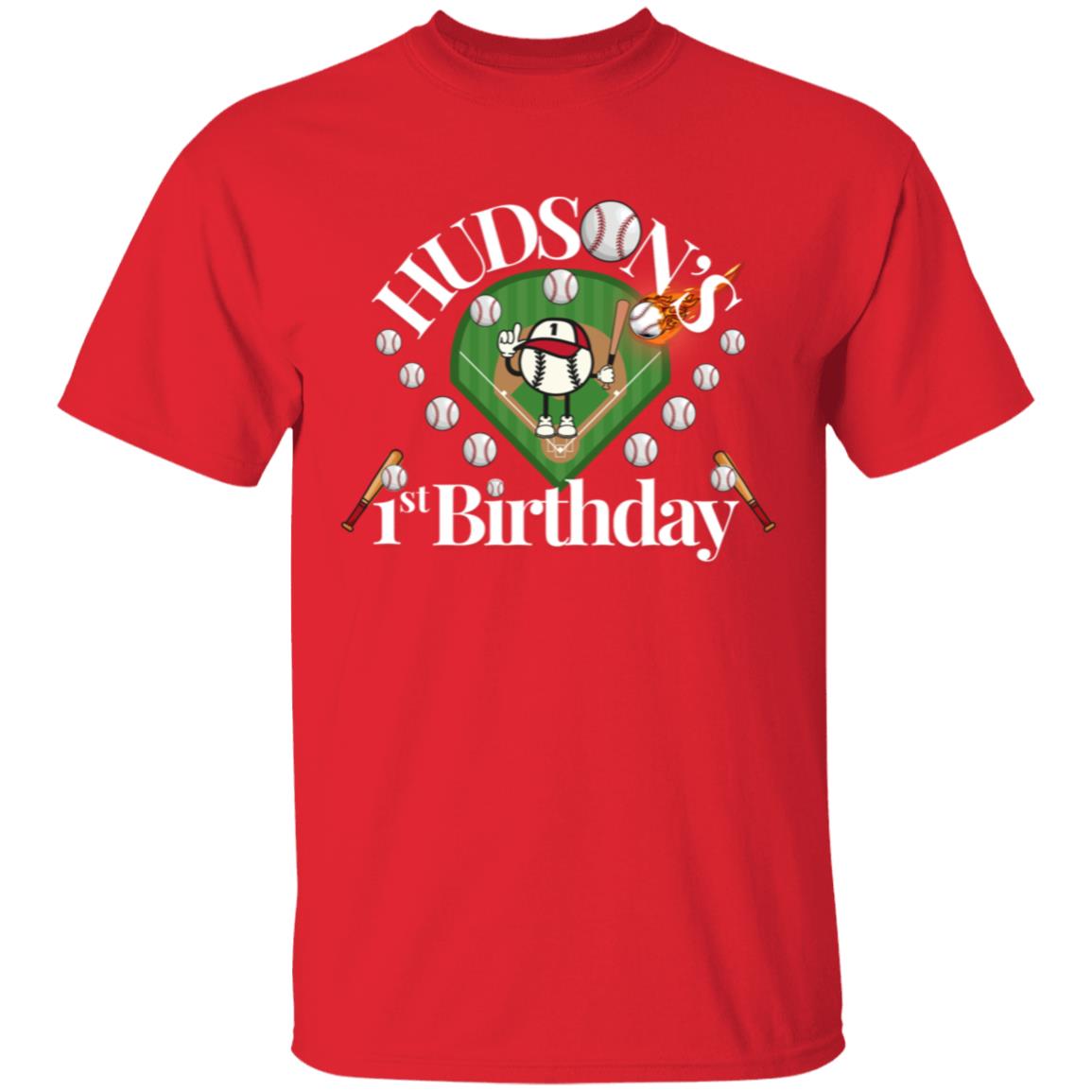 Hudson's First Birthday Youth T Shirt