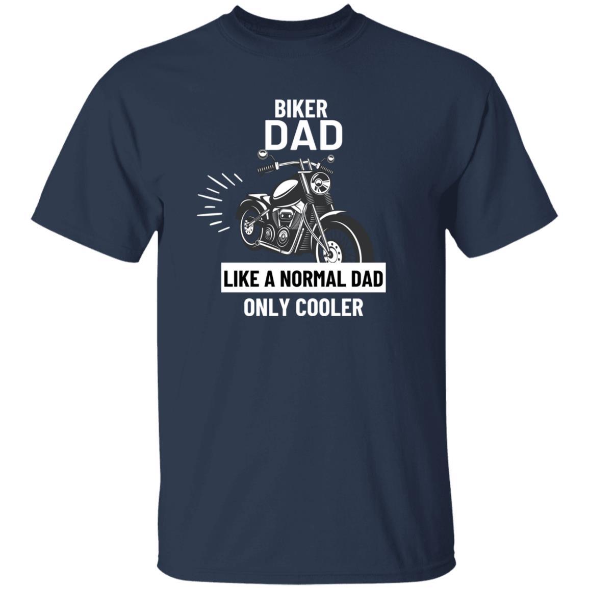 Biker Dad T-Shirt (White Letters) - ALL4THEGIFTOFIT