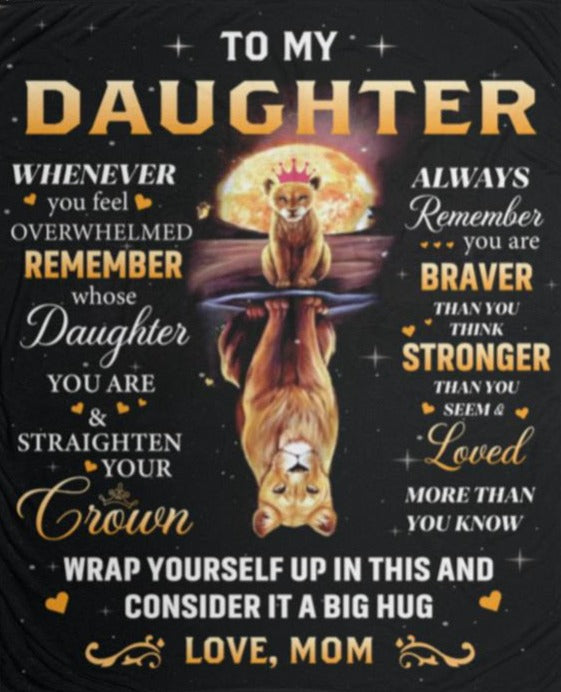 To My Daughter Blanket | Always Remember | Love Mom