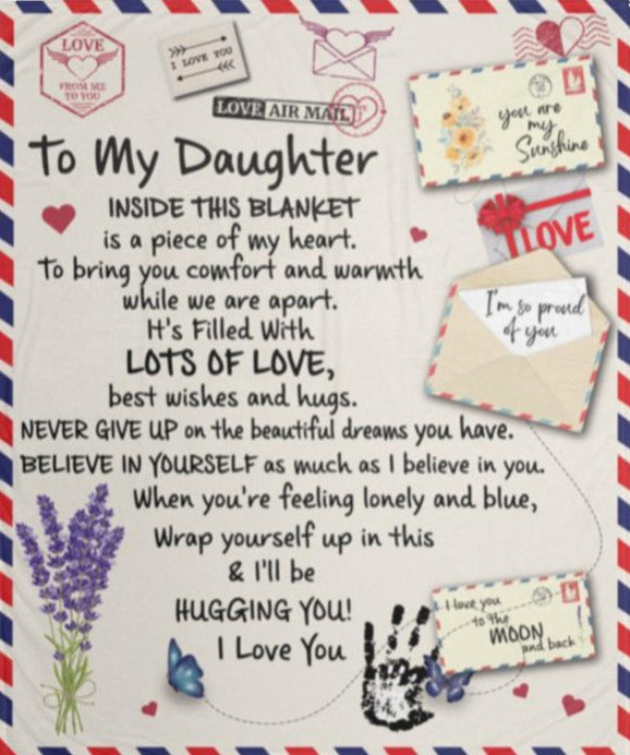 To My Daughter Blanket